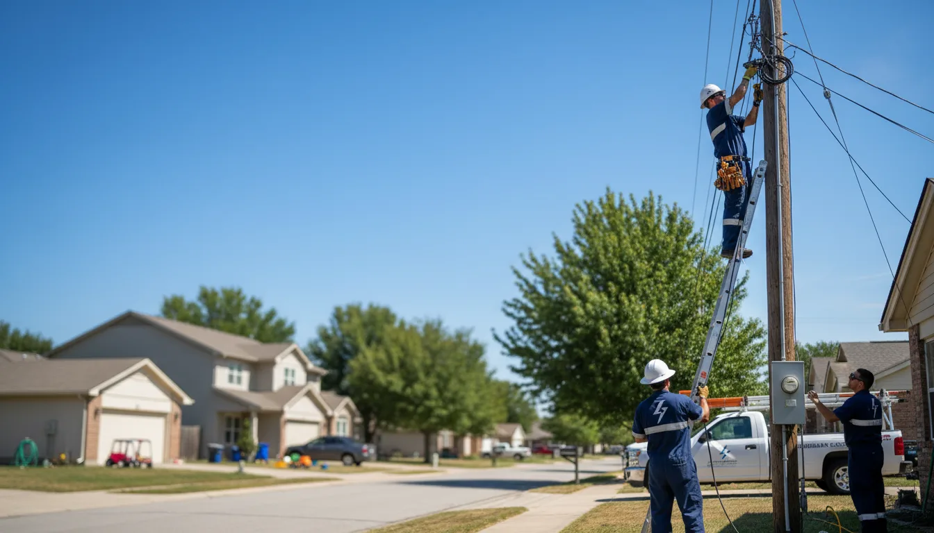 Residential electrician providing installation services in Sheffield, IL